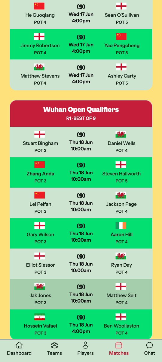 Snooker Fantasy Five tweet media