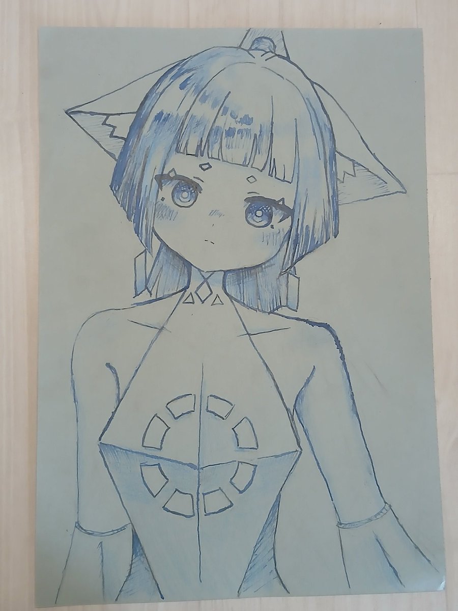 inor_noire's tweet photo. 2年間放置してた百均のガラスペンで描いたヨミコミミ
以外と色鉛筆と相性がいい https://t.co/QHDturH4dA