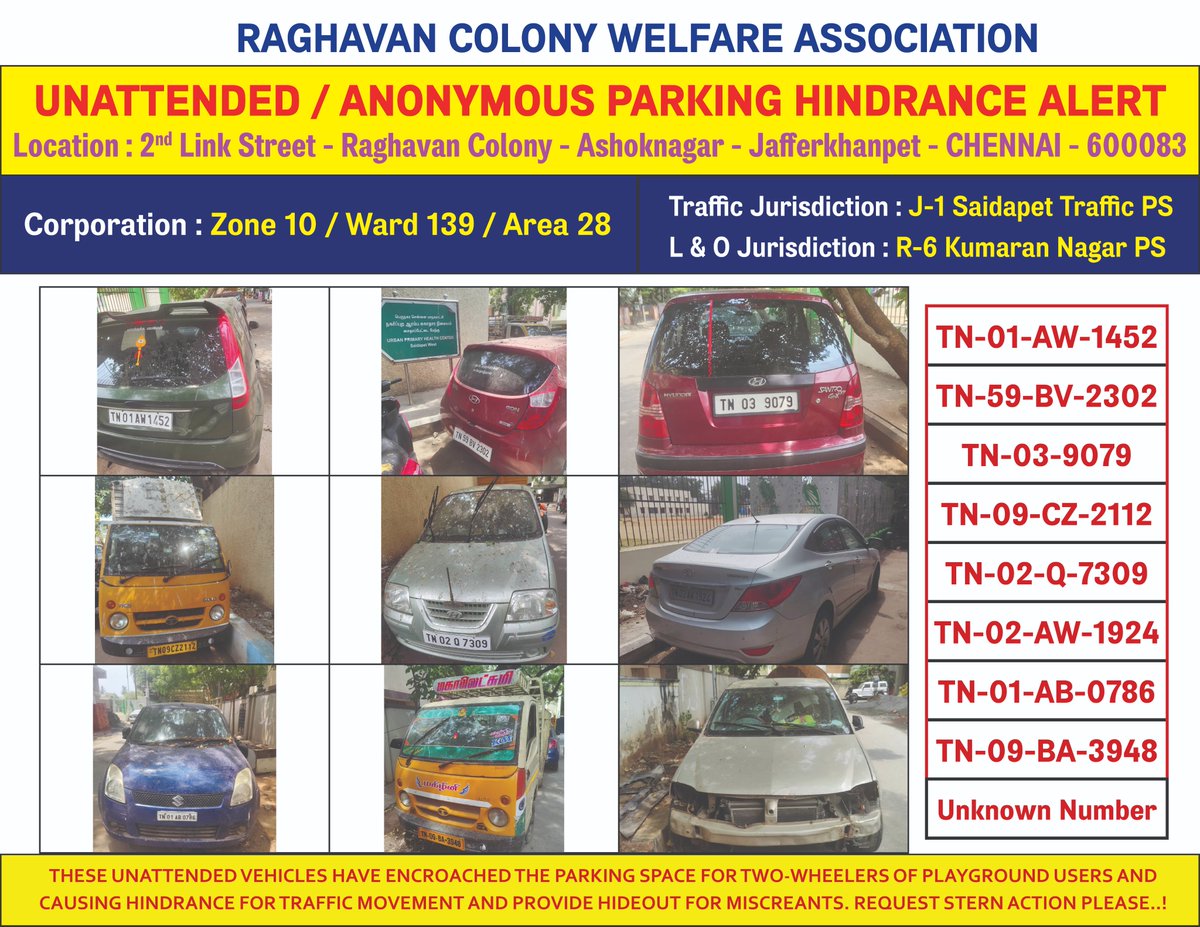 RaghavanColony Welfare Association tweet media