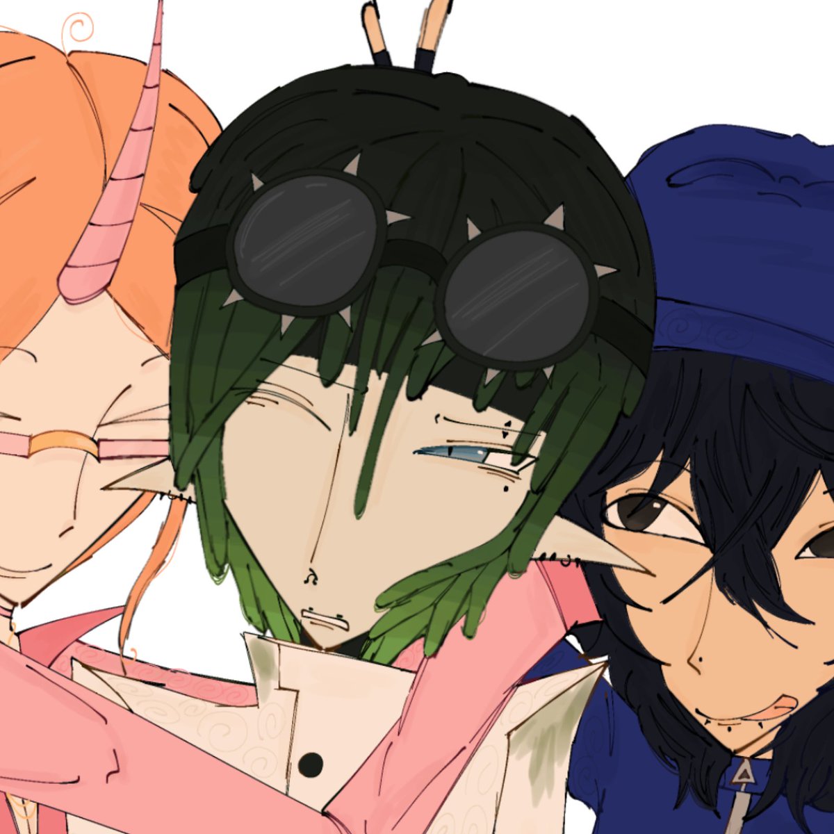 weeptotheangels's tweet photo. trio we made up and somehow got!?

#qsmp #katieb #youngmulti #quackity #qsmp2 #pendejisimo https://t.co/rWtWpoHWuz