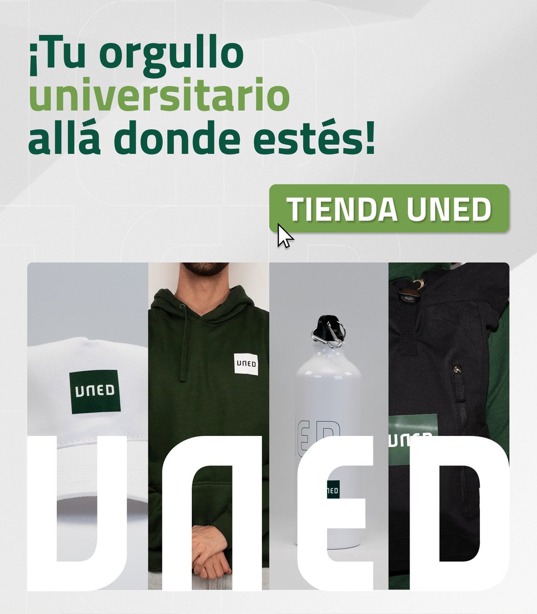 unedpontevedra's tweet photo. 💚 Lleva el espíritu UNED contigo.

👕 Sudaderas
🎒 Mochilas
✨ Camisetas y mucho más.

Descubre la tienda UNED y presume de universidad allá donde vayas. 🚀

https://t.co/7d3owSxaRb https://t.co/ABJXSLZ4e3