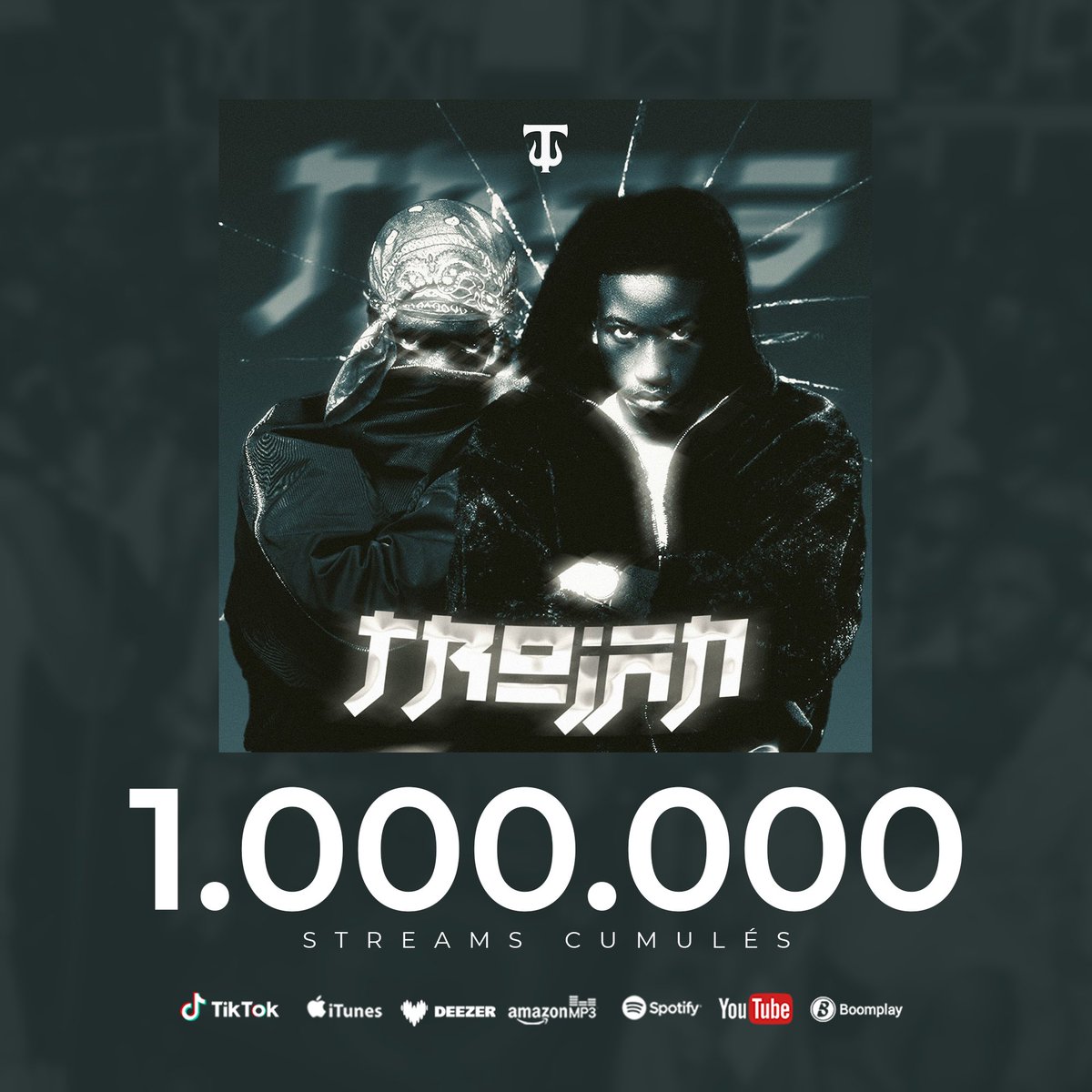trois_officiel's tweet photo. APRES 3,14, TROJAN 
TROJAN — 1 000 000 de streams. 
Les TROYANS ont encore tout donné. 
Merci les TROYANS 
La suite kem encore plus fort. 

#troisofficiel #pourtoiiiii #rapkamer #RapCamer https://t.co/I6s5CtO43o