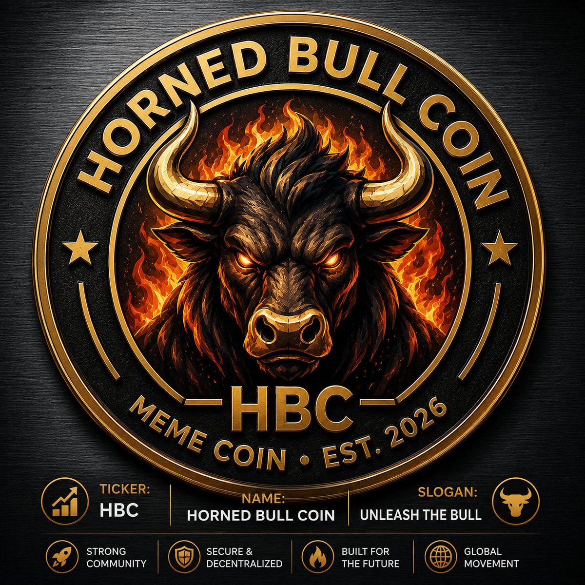 Henry76eb's tweet photo. 🐂🔥 HORNED BULL COIN ($HBC) 🔥🐂

The bull has awakened.

💎 Community Driven
🌍 Global Movement
🚀 Built for the Future

UNLEASH THE BULL

#HBC #HornedBullCoin #BullRun #BullMarket #MemeCoin #Crypto #CryptoCommunity #HBCArmy 🐂🚀 https://t.co/LHHG6rWGzv