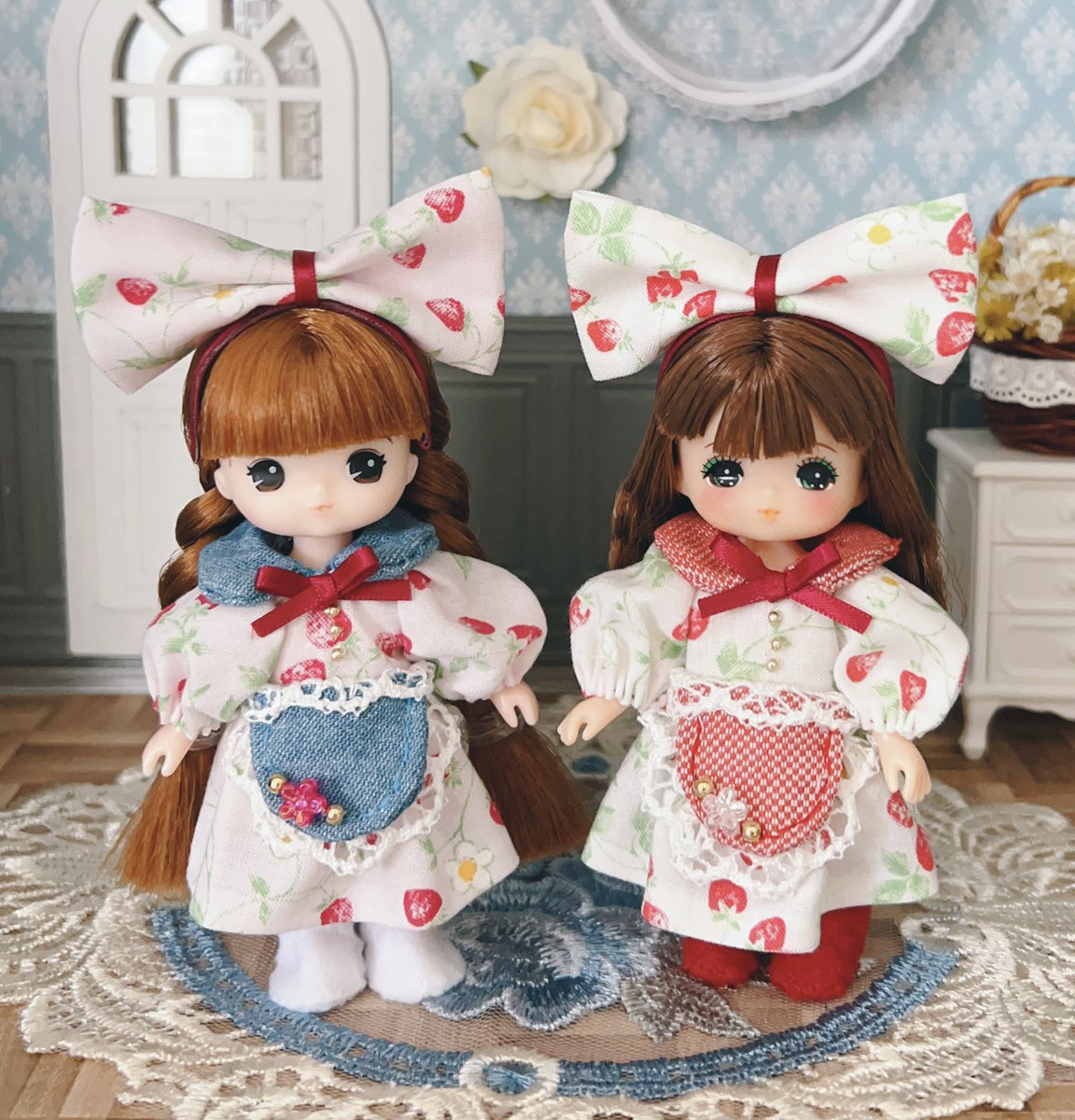 小さい子達(あおいちゃん＆リトルミミのコンビ)に、お洋服を作ってあげ
