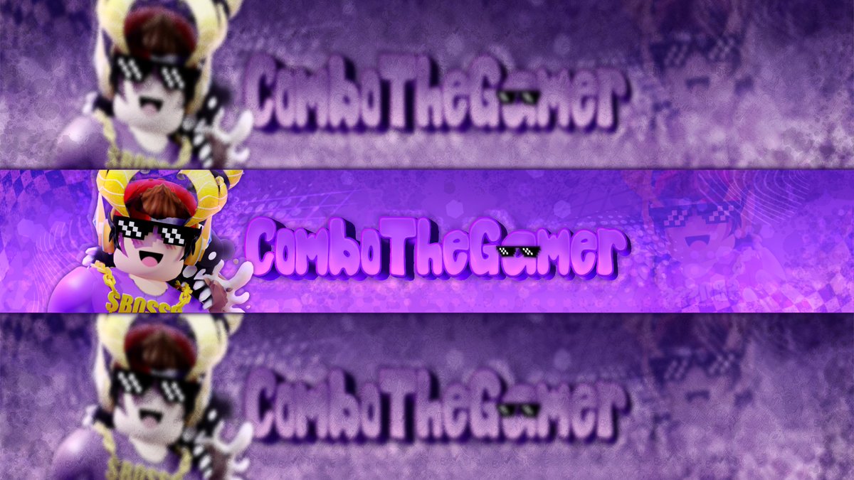 Blue_Studioss's tweet photo. 💜 | Commission 4 @ComboTheGamer 
speedpaint coming soon on my youtube! 🎉

📨 Total Cost: 400 Robux (pfp &amp; banner) | DM me or @amberr027 to order!
Like &amp; Repost ❤️♻️ would mean a lot! :D
#ROBLOX #RobloxGFX #GFX #art #Banner #PFP https://t.co/8Aa9kB2YYo