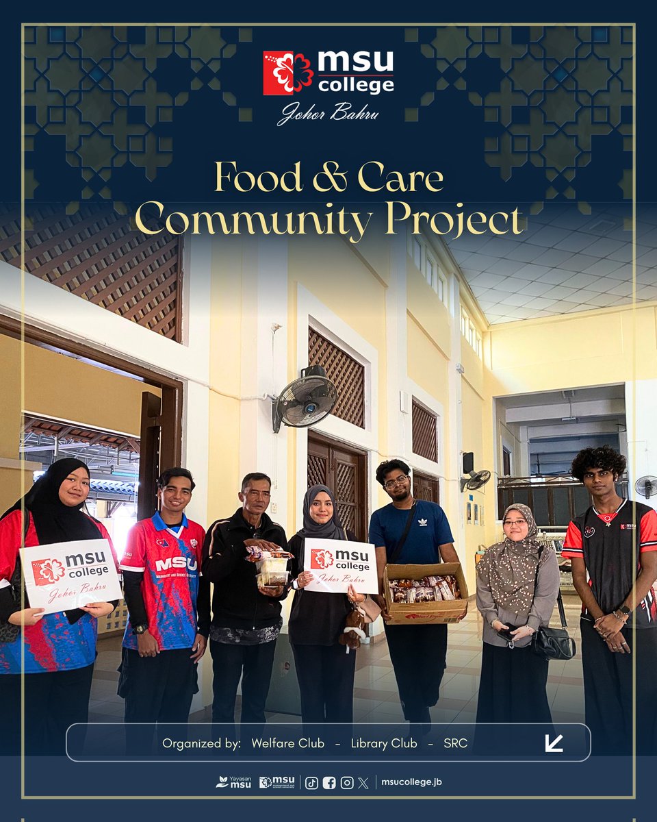 msuc_jb's tweet photo. Grateful for the success of the Food &amp; Care Community Project. Together, we distributed food and daily necessities to communities around Johor Bahru, especially Kampung Melayu Majidee.

❤️🌺
#MSUrians #MSUCollege
#MSUcare #MSUCollegeJohorBahru https://t.co/yqajeboZbr