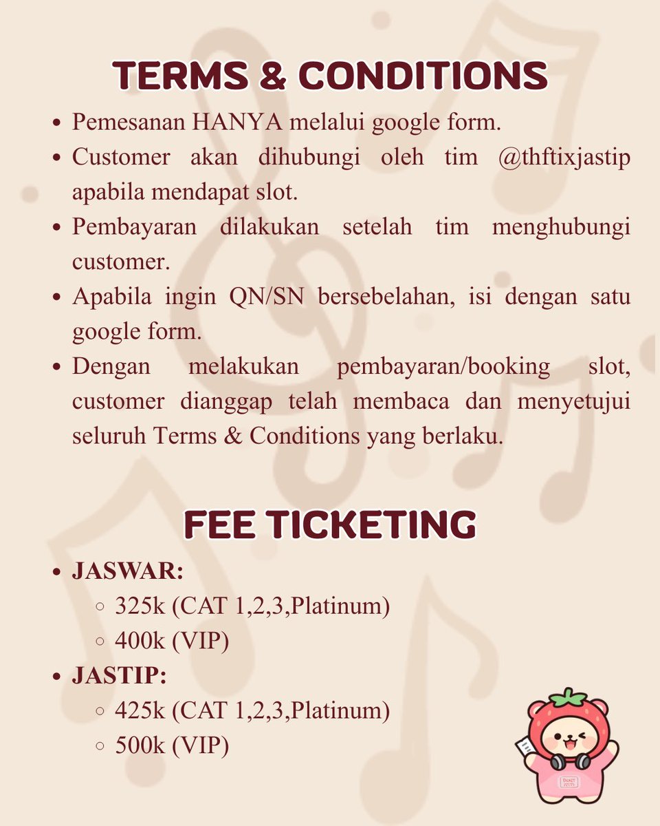 JASTIP JASWAR TIKET KONSER tweet media