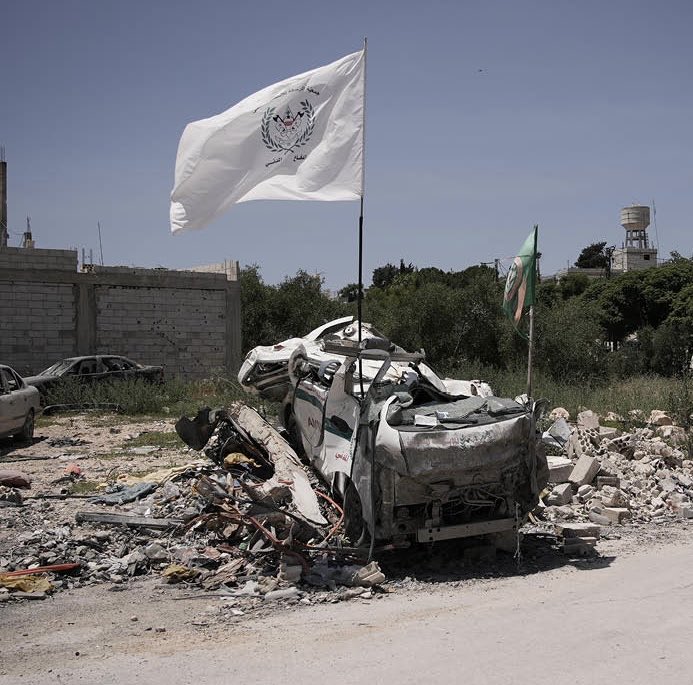 mhdksafa's tweet photo. This’s not a military vehicle, this is an ambulance that Israel deliberately targeted in Lebanon.

Israel deliberately targeted 162 ambulances, killing 130+ paramedics and first responders, and injuring 400+ in 100 days, since March 2—an average of 2 killed every day for almost 100 days.

This violates international humanitarian law and a war crime under the Rome Statute, but international law clearly doesn't apply to Israel.
