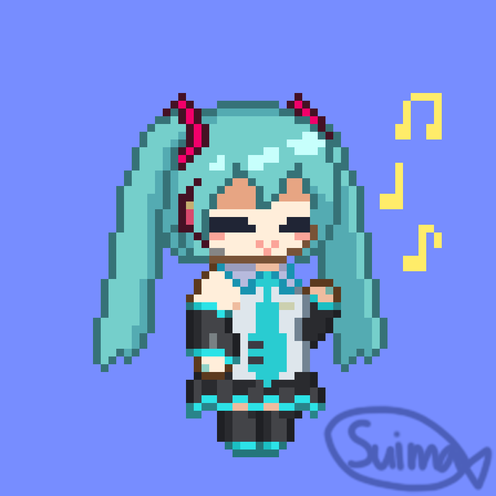 suima23715's tweet photo. ノリノリミク
#ドット絵 #pixelart #初音ミク https://t.co/umELPhUCF5
