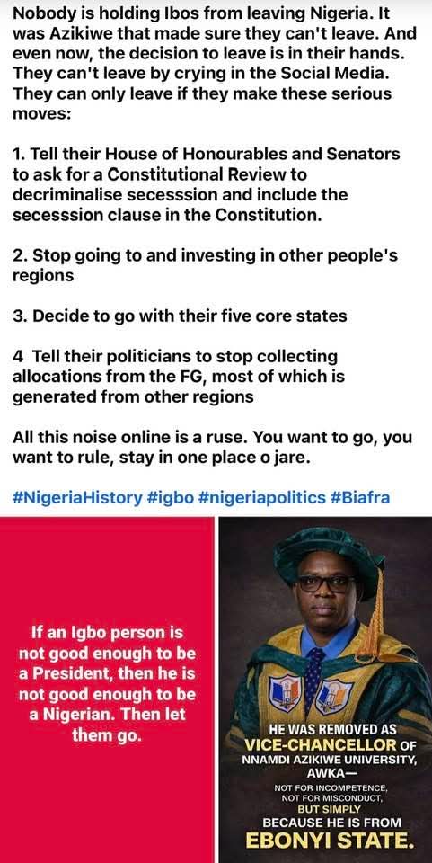AgbaraDanfo's tweet photo. @VivianIfeomaOj You all ibos barbarians all want Biafuka Republic country. Why are you ibos barbaric miscreants, unfortunate tribe doesn't know what you want. Changing colours like chameleon Nyanmirians Ndigbolugis IBOBOTAMUS. Today, you want Biafuka Republic. Tomorrow, you want the presidency https://t.co/0OJFQOBuST