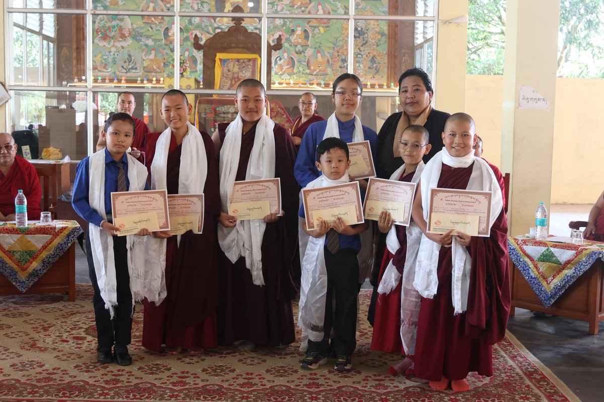 DrepungS's tweet photo. Summer class student’s result at monastery prayer hall on 15th June 2026. https://t.co/uj8C3P0Wz5