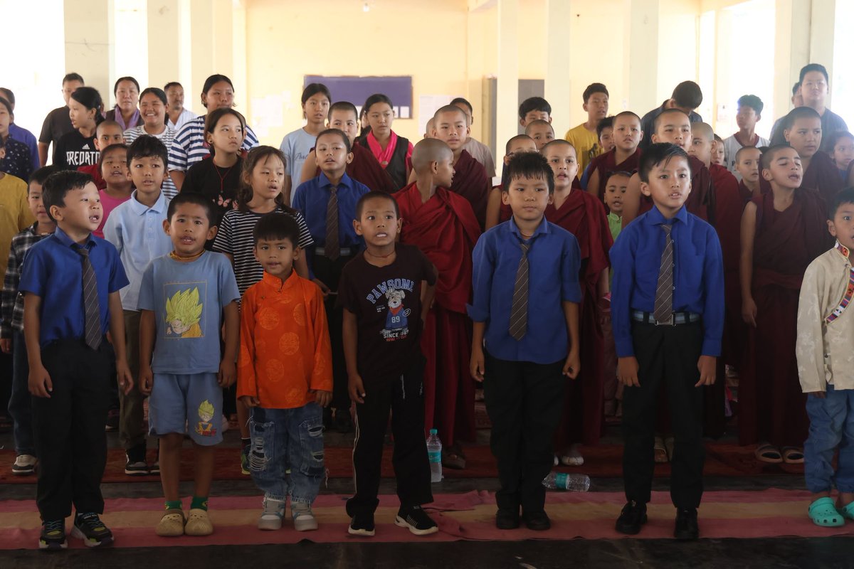 DrepungS's tweet photo. Summer class student’s result at monastery prayer hall on 15th June 2026. https://t.co/uj8C3P0Wz5