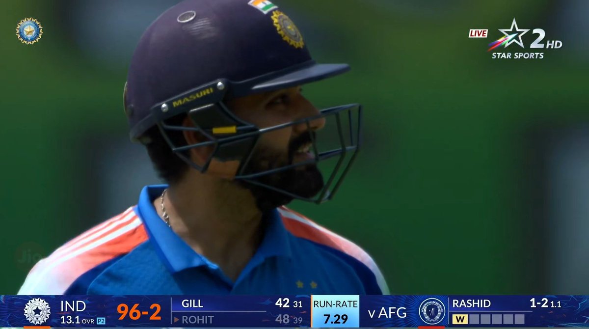 Shebas_10dulkar's tweet photo. Rohit Sharma got out on 48 (39) 💔 https://t.co/MdPqD0Z4r1