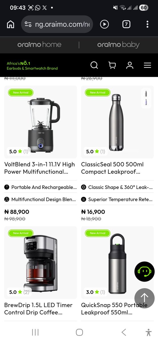 BelinRade's tweet photo. Shop and get up to 30% discount on oraimo products using my Coupon code. You also get payment on delivery to your doorstep

👇
My Coupon Code: YV6IQ41PH47E

My affiliate link https://t.co/XmmyezEhfa https://t.co/kaeB5UeV7l