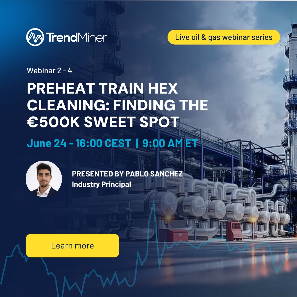 TrendMining's tweet photo. Fouling in a preheat train doesn't announce itself. The U Coefficient drifts. Heat transfer drops. Fuel costs climb.

By the time it's visible, the optimal cleaning window has already passed.

June 24, live with real data → https://t.co/cTqR4iIevt

#HeatExchanger #refinery https://t.co/Hi7jef79sa