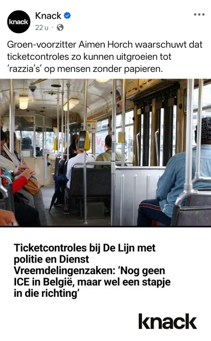fd62626's tweet photo. Een partijvoorzitter die vindt dat de wet laten naleven gelijk staat met razzia's. Democratische rechtsstaat is blijkbaar geen streven meer voor @groen. Ultieme totale bescherming van misdadige illegalen wel. https://t.co/E7JODR3HtB