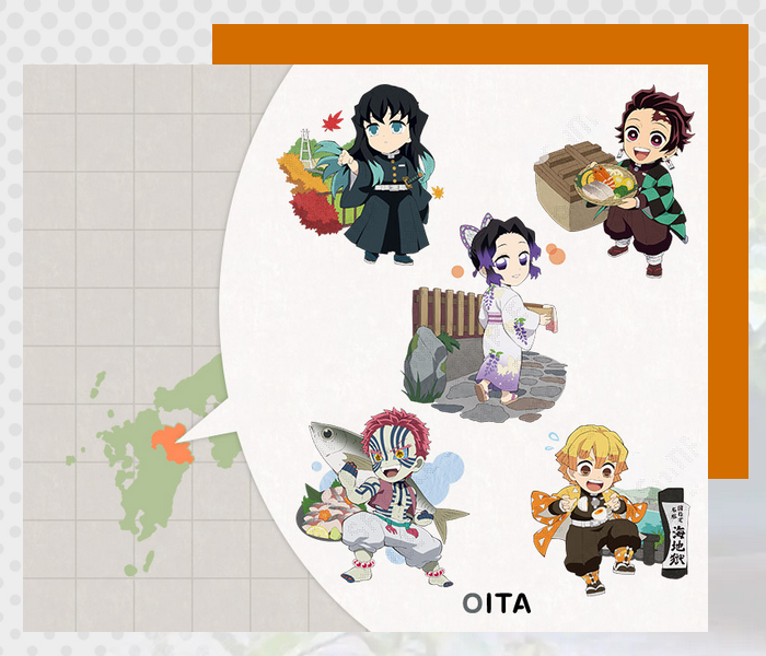 ufotable's tweet photo. 〈ufotable Cafe TO GO -47 Complete Journey- 〉
6/47カ所目　次回の開催地は“大分県”
 
ufotable Cafe POP-UP in Oitaの開催を記念して、
6月26日（金）～28日（日）の3日間、
開催に先立ちあるあるcityおおいた分校へお邪魔いたします。
#ufotable #47CJ #鬼滅の刃 https://t.co/dQOIF1SQ6F