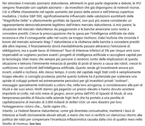 AAbaterusso's tweet photo. @ansa_economia Il mio commento è inserito come screenshot perché è troppo lungo per una X. https://t.co/GLVw88FTeR