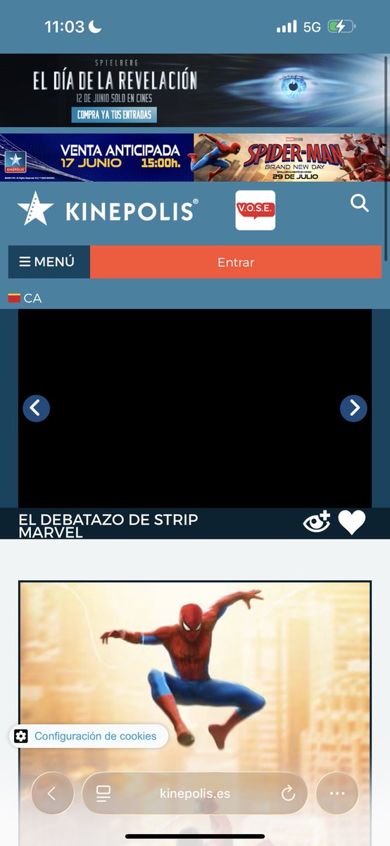 vctrprz99's tweet photo. @StripMarvel @Cines_Kinepolis A qué hora AAAAAA https://t.co/O9GXNHX4KV