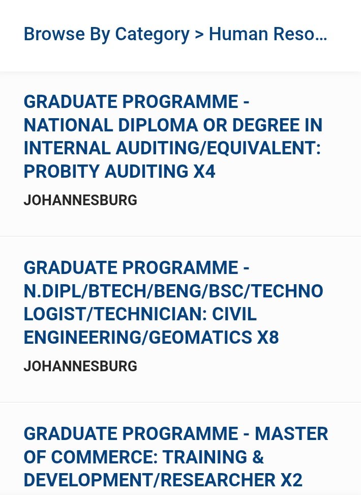 CarolBoitumelo1's tweet photo. Jobs at Rand Water:

📌Graduate Programme - BCom Finance 
📌Graduate Programme - BEng/BSc/BEng Tech or Diploma in Electrical Engineering: Heavy Current 
📌Graduate Programme - BSc Water Resources Management or Postgrad in Environment Education X2
📌Graduate Programme - BEng/BSc/BEng Tech in Electrical Engineering: Light Current (Automation)
📌Graduate Programme - Diploma in Finance 
📌Graduate Programme - Bachelor's Degree in Library and Information Science 
📌Graduate Programme - BTech/BEng/BSc: Mechanical Engineering X2
📌Graduate Programme - N.Dipl/Degree/BSc: Health & Safety Management (SHE) X3
📌Graduate Programme - N. Dip/BTech/Degree in Public Mngmt/P. Admin/S. Sciences/Development Studies 
📌Graduate Programme - BSc/BCom Degree in Treasury/Act. Science/Math./Stats./Econ./Investment X2
📌Graduate Programme - BA (Social Work) 
Graduate Programme - N.Dipl/BTech/BEng/BSc/Technologist/Technician: Civil Engineering/Geomatics X8
📌Graduate Programme - National Diploma or Degree in Internal Auditing/Equivalent: Probity Auditing X4
📌Graduate Programme - BSc Honours in Chemistry 
Graduate Programme - Advanced Diploma in Construction Management: Project Management 
📌Graduate Programme - Master of Commerce: Training & Development/Researcher X2
📌Graduate Programme - BSc/BEng/BTech in Electrical Engineering (Heavy & Light Current) 

Closing date : 22 June 2026 
Apply here:
https://t.co/fIzYVdNXe8