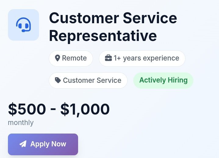 MrCharlesky's tweet photo. Customer Service Representative

$500 - $1,000/month
100% Remote

Apply via comments https://t.co/i6Wkuphqpr