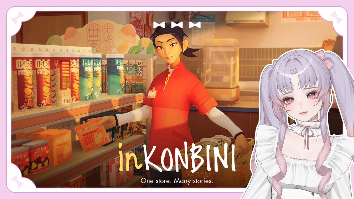 candychamomile's tweet photo. :¨ ·.· ¨:
`· . stream alert .ᐟ

the last few days at the konbini...
started as a tiny yapper working the night shift.

ended up emotionally attached to everyone in town.
i just wanted to stock shelves ꒰ ᐢ｡-༝-｡ᐢ꒱·°

₊˚ෆ⊹ ꒰  https://t.co/gNRLnxFp6k ꒱ ε๑з https://t.co/CIt5TOuffF