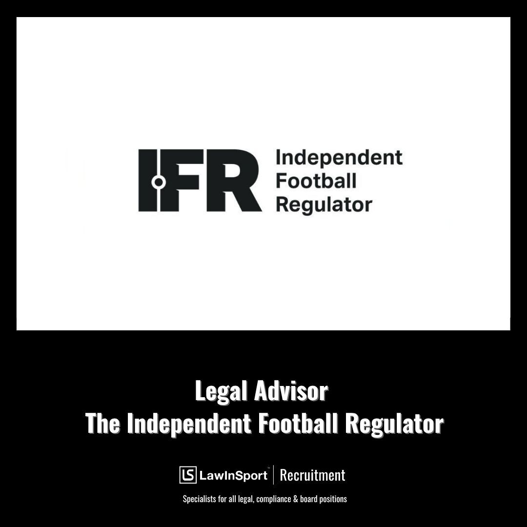 LawInSport's tweet photo. The Independent Football Regulator is seeking a Legal Advisor to support its important work in overseeing the future of English football.

⚽️ The Role:

The IFR is looking to add an additional lawyer with significant corporate law experience to add to/compliment the existing expertise within the IFR’s legal function. The team currently comprises 8 lawyers with a range of public, regulatory, commercial and litigation skills/backgrounds.

The role will be based in our Manchester office.

Apply here👉 https://t.co/NwxgDcNrq6