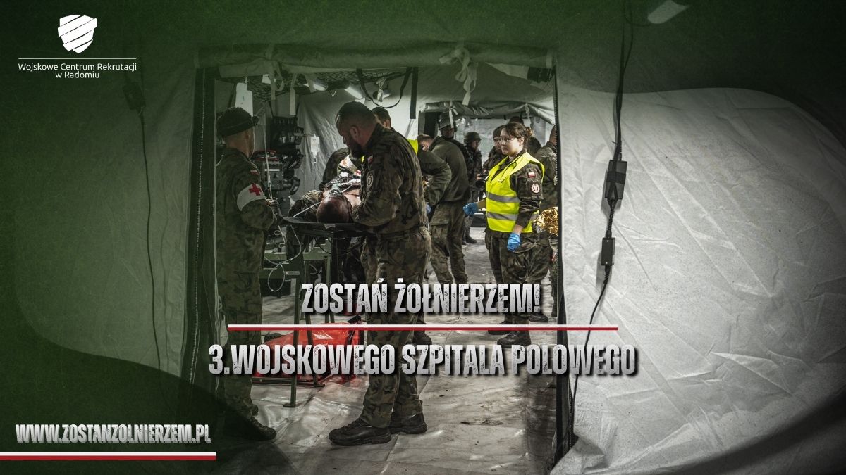 WCRRadom's tweet photo. Wojskowy Szpital Polowy w Lublinie dysponuje wolnymi stanowiskami dla żołnierzy zawodowych oraz kandydatów na żołnierzy zawodowych w korpusach:
🔹 szeregowych
🔹 podoficerów 
🔹 oficerów

Szczegółowe informacje można uzyskać w 
@WCRRadom lub innym #WCR

#ZostańŻołnierzem https://t.co/eRXIcpAA6K