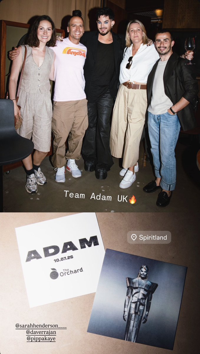 LambritsUK's tweet photo. Gabriel’s IG story Team Adam UK https://t.co/ZJbLY7IOcC