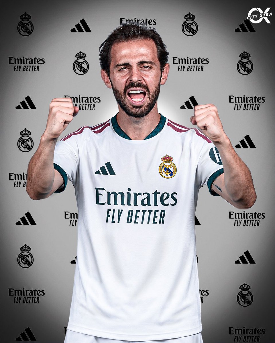 City_Xtra's tweet photo. OFFICIAL: Bernardo Silva has reached an agreement to become a Real Madrid player until 30 June 2028, @realmadrid have announced. ✔️

Good luck, @BernardoCSilva! 🩵 https://t.co/weyFe2Hw1G