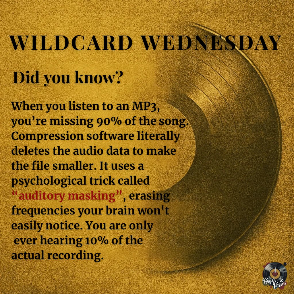 VinylandVerses's tweet photo. Your favorite songs are incomplete. 📉 You can only hear 10% of the actual recording. See image.png to uncover the hidden truth. 🎧 #VinylAndVerses #WildcardWednesday https://t.co/p7l0hv3ZCv