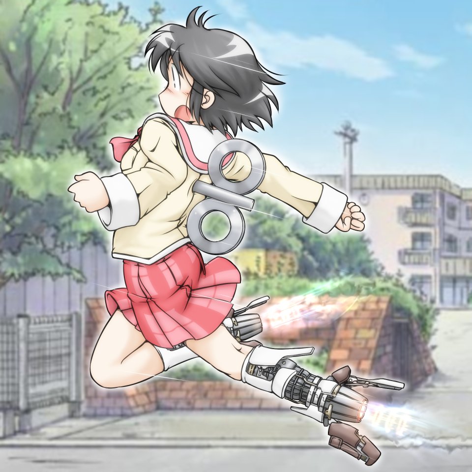 gaketsu_gk2's tweet photo. 【あってもいい】
元ネタが『009 Re:CYBORG』の002な東雲なの
#Nichijou https://t.co/0fHHwyqaLT
