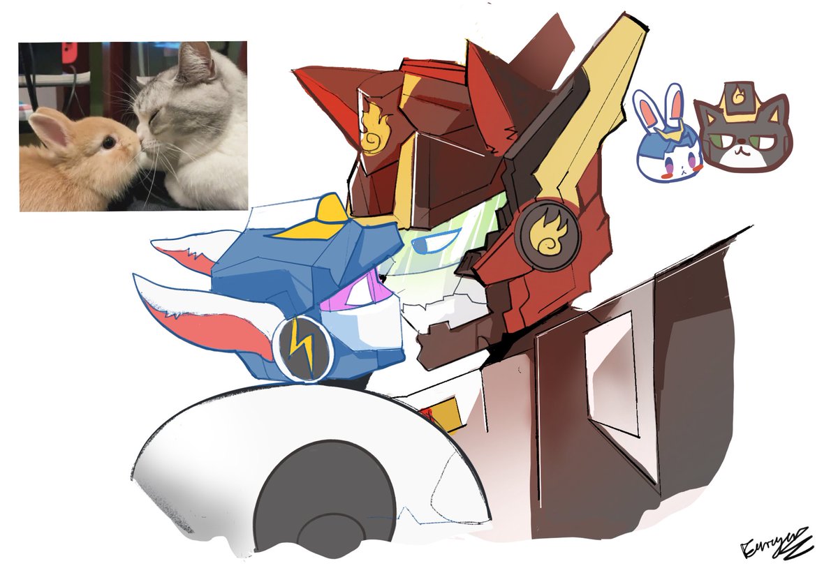 euraysia's tweet photo. 🐈‍⬛🐰 kiss kiss https://t.co/nr3B6Ihnrb