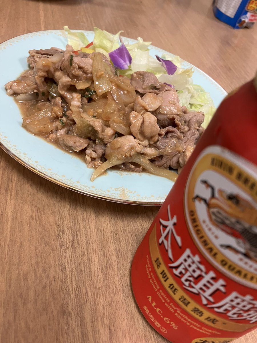 UnPS9999's tweet photo. 豚の生姜焼き！！！！ https://t.co/9LJrlwEyLB