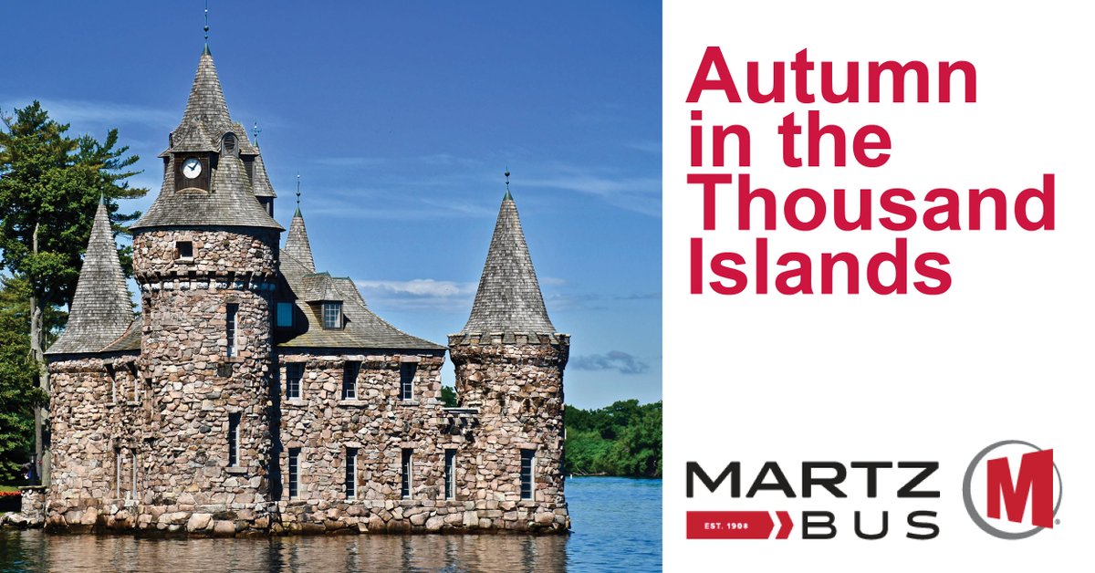 martzbus's tweet photo. Enjoy a relaxing getaway in scenic #upstate New York with two cruises along the St. Lawrence River, two castle tours, the Antique Boat Museum and a #wine tasting.

BOOK IT > https://t.co/1619LXUo1w

#Travel #Escape #Fall https://t.co/JZAQuQ1yzx