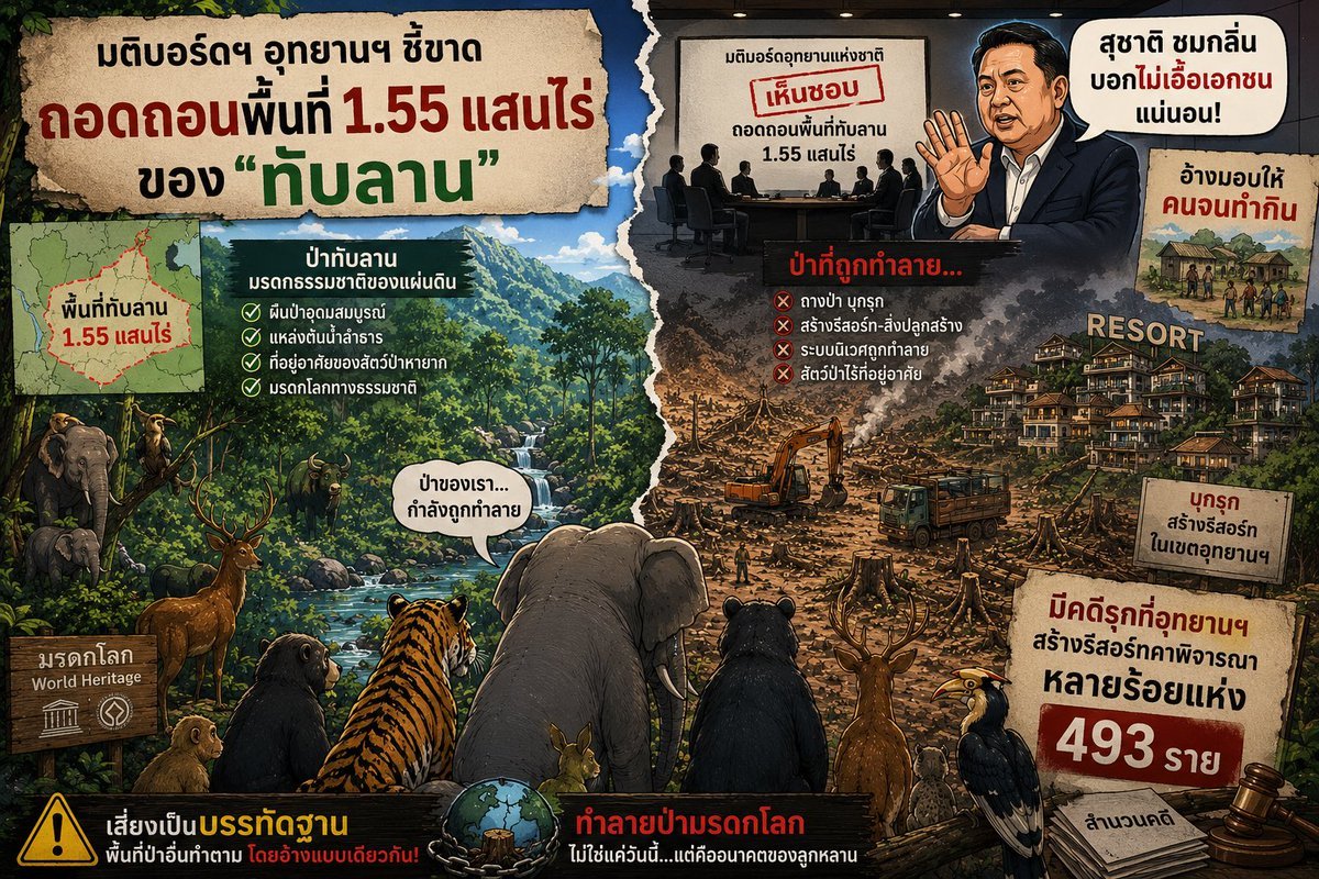 ZZonlyZ's tweet photo. ช่วยกัน #saveทับลาน https://t.co/FzNpEDrLpg