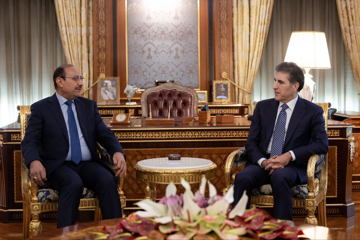 KurdistanRegion's tweet photo. سەرۆک نێچیرڤان بارزانی پشتگيرى له‌ په‌يوه‌ندييه‌كانى هه‌ردوو پارێزگاى هه‌ولێر و به‌غدا ده‌كات

https://t.co/wimNpfGSw3 https://t.co/R4olbP21BZ