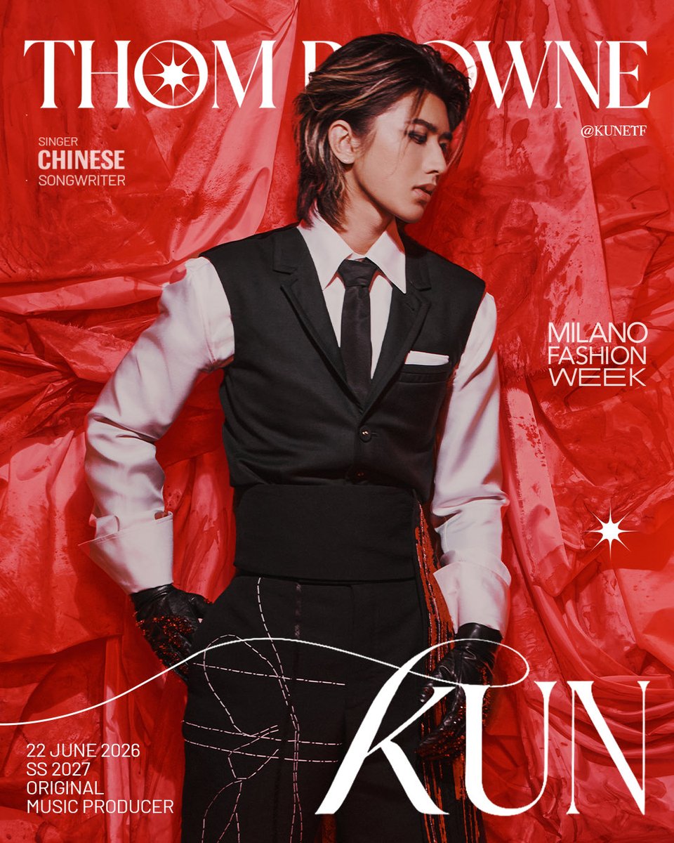 AWL_K0802's tweet photo. Mark your calendars! KUN is set to appear at Milan Fashion Week this June, bringing fresh fashion vibes to the fashion capital.
KUN for MFW 2026
#KUN #THOMBROWNE #KUNxTHOMBROWNE
@kun_officialx @ThomBrowne https://t.co/tM7oTahLrk