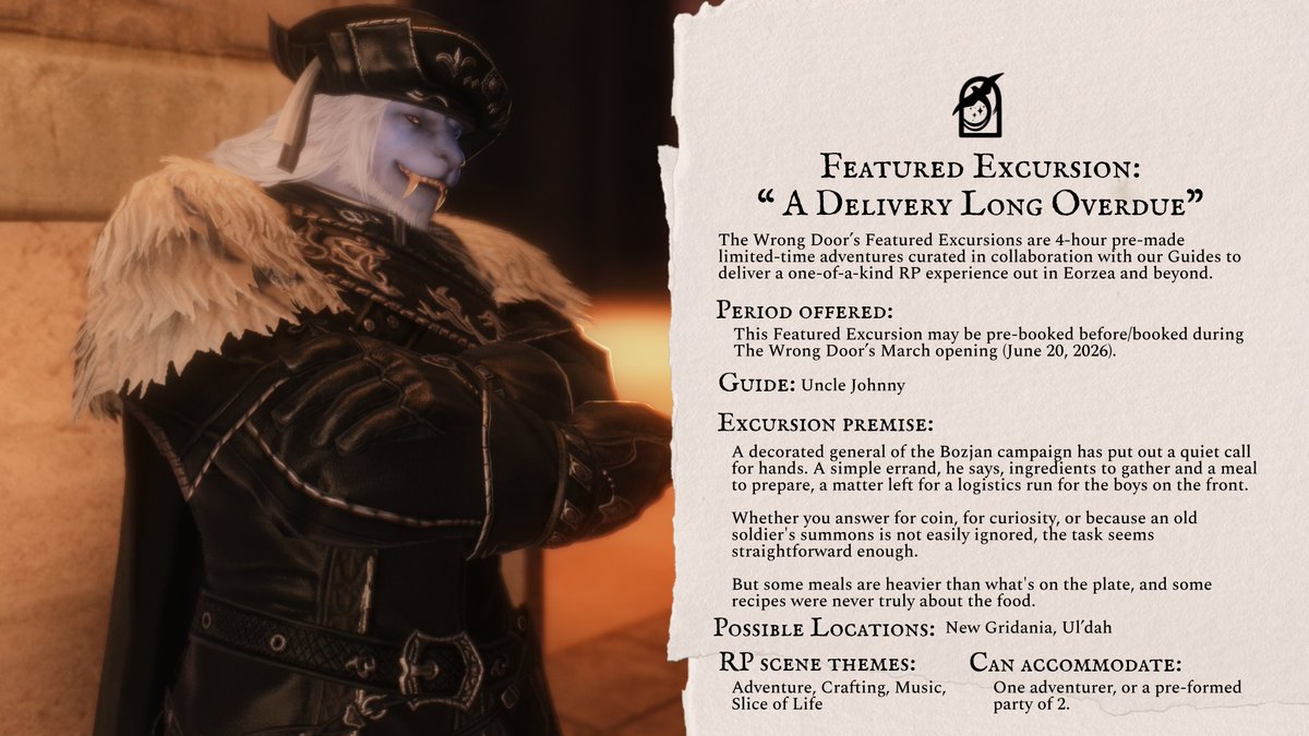 WrongDoorTavern's tweet photo. Capable adventurers have already sniped up this month's excursions! 

Don't let that deter you from requesting assistance from our amazing guides to undertake perilous quests, loathsome errands, or even a nice chat with you! 

Pre-book now: https://t.co/m1JWwQgb7h https://t.co/O5r2bKA1XB