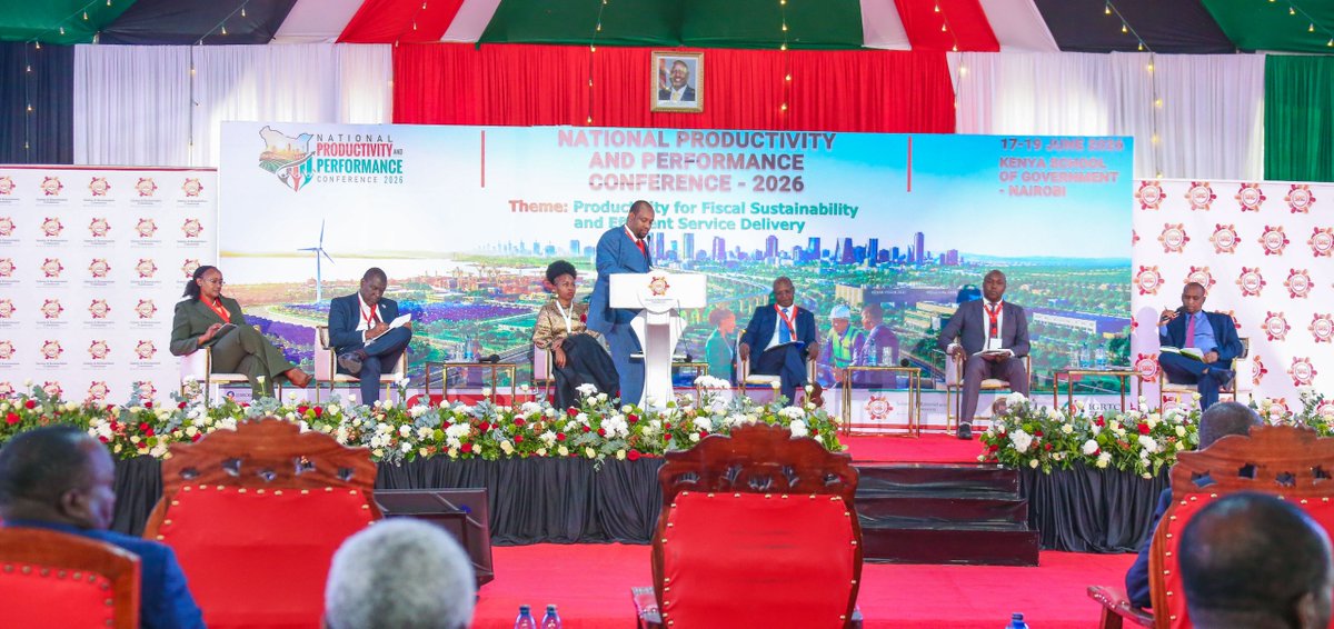 srckenya's tweet photo. Plenary on Re-engineering Productivity and Performance Management systems for objectivity and accountability in service delivery happening now.
#ProductivityandPerformanceConference2026 https://t.co/uVOzEAmv6n