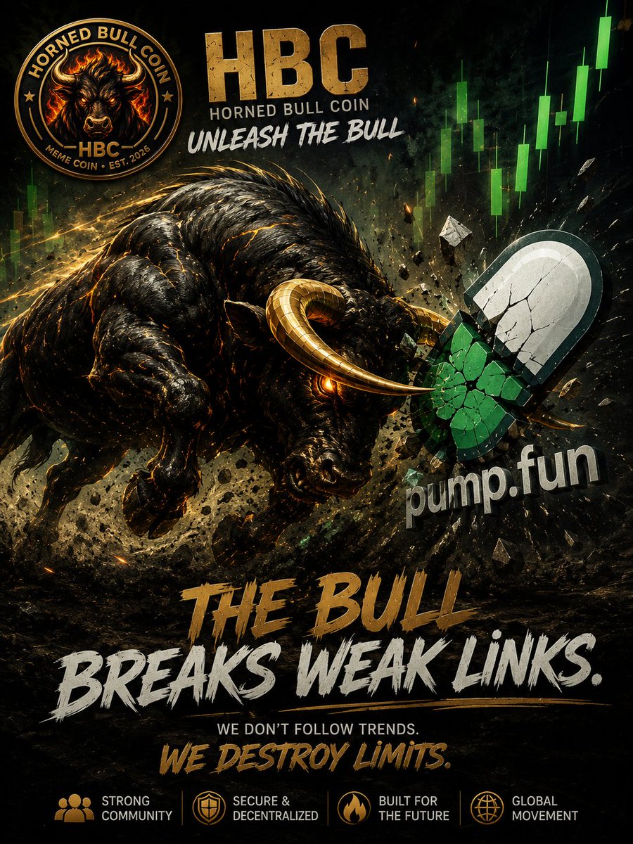 Henry76eb's tweet photo. 🐂 Crypto fans, we're on https://t.co/7otfWSzQWR.
​$HBC is here.
​🔥 UNLEASH THE BULL 🔥
​#HBC #HornedBullCoin #PumpFun #Solana 🐂🚀 https://t.co/HyOkrPO6eb