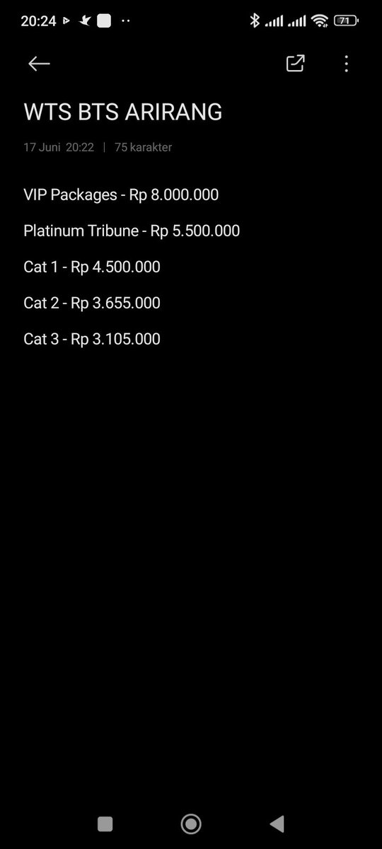 AvailableR44352's tweet photo. WTS tiket 💜ᗷTS⟭⟬💜 

#bts #BTS_ARİRANG https://t.co/kwBh9xSUdx