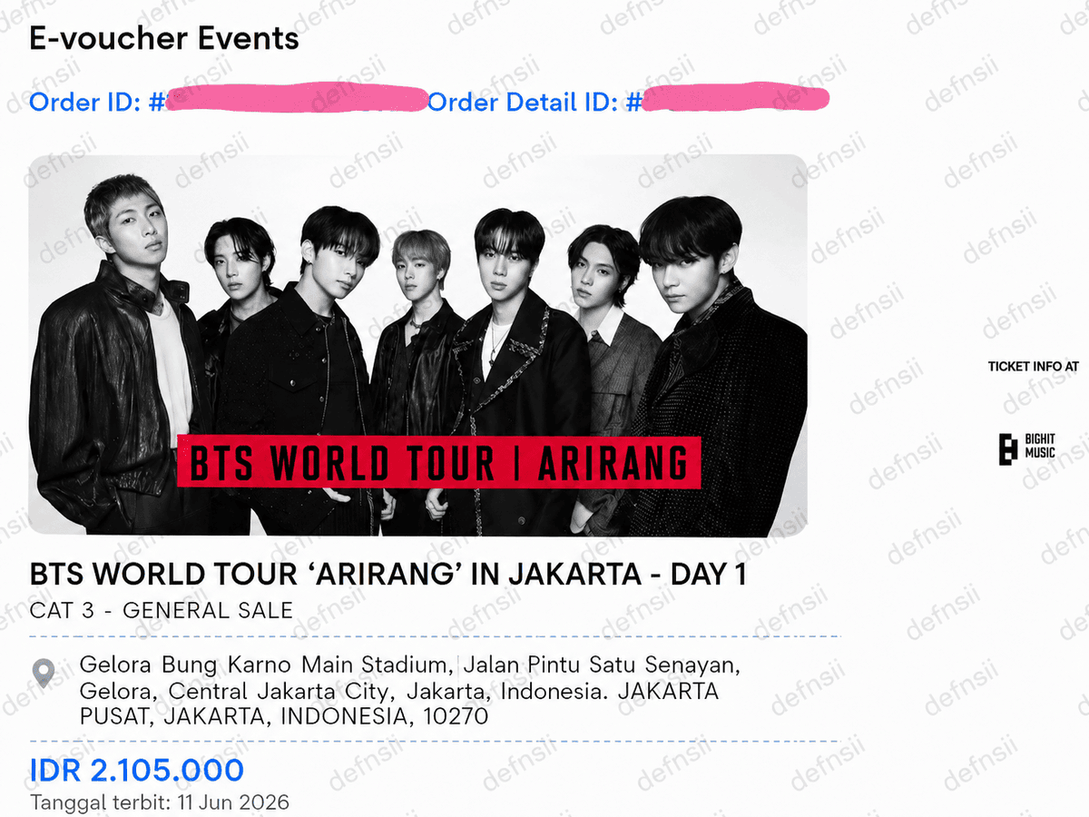 neutrailty's tweet photo. 🎟️ TICKETING SERVICE | OPEN JASWAR
BTS [ARIRANG] Additional Show Addshow in Jakarta Membership Presale/General Sale

Fee 350k–600k

🎫 Ticket under your name
✅ 100% NO DP
✅ Self payment VA
✅ Fee after secured ticket

‼️Bookslot bisa dm dulu ya

t. jastip jaswar jasa war tiket https://t.co/YVpxjXMSz9