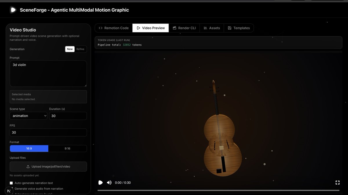 InbenneAI's tweet photo. agent -> 3d ability

prompt : "3d violin"

Result: https://t.co/VW7iw2yYKW