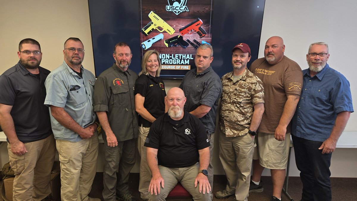 RochPersDef's tweet photo. RPD LLC instructors always lead the way!

Announcing the first (and best) group of trainers in NY state that are now fully certified to conduct the brand new USCCA Non Lethal program!!!

We are now able to provide even better training for TASER, Sabre, and ASP non lethal products. 

After many hours of online study and two full days of work in the classroom, the team obtained their certifications. 

This is what your pro instructors do- they continue to train, expand their knowledge, and find the newest and emerging training to bring to you. 

Once a student, always a student. Professional and dedicated instructors don't stop learning once they get a credential. They continue to grow. 

Keep an eye on the schedule for the launch of the USCCA's Non Lethal Program courses! 

Special thanks to Steve Dean Hendricks for coming out to the awesome Rochester Personal Defense, LLC/LionsPride Training Group training center! 

Who wants a course? Let's go!