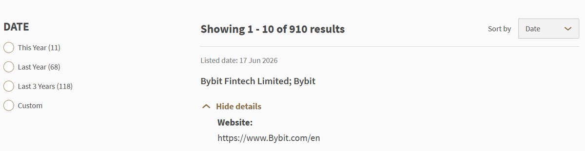 WuBlockchain's tweet photo. Breaking: Bybit Added to Singapore MAS Investor Alert List

According to the official website of the Monetary Authority of Singapore (MAS), the world’s second-largest cryptocurrency exchange, Bybit Fintech Limited/Bybit, was added to the MAS Investor Alert List on June 17. https://t.co/GapClDLxzU