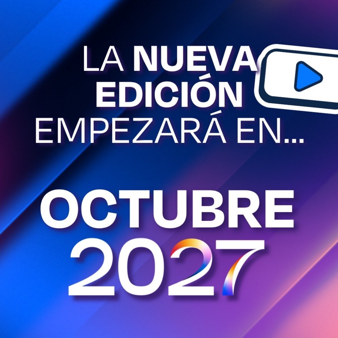 rafalozzz's tweet photo. ✨ OPERACIÓN TRIUNFO confirma que la PRÓXIMA EDICIÓN será OT 2027, siguiendo bajo la mano de prime vídeo. 

— chenoa presentadora.
— castings en junio de 2027.
— comienzo de edición en octubre. https://t.co/yGcSWsSkH5