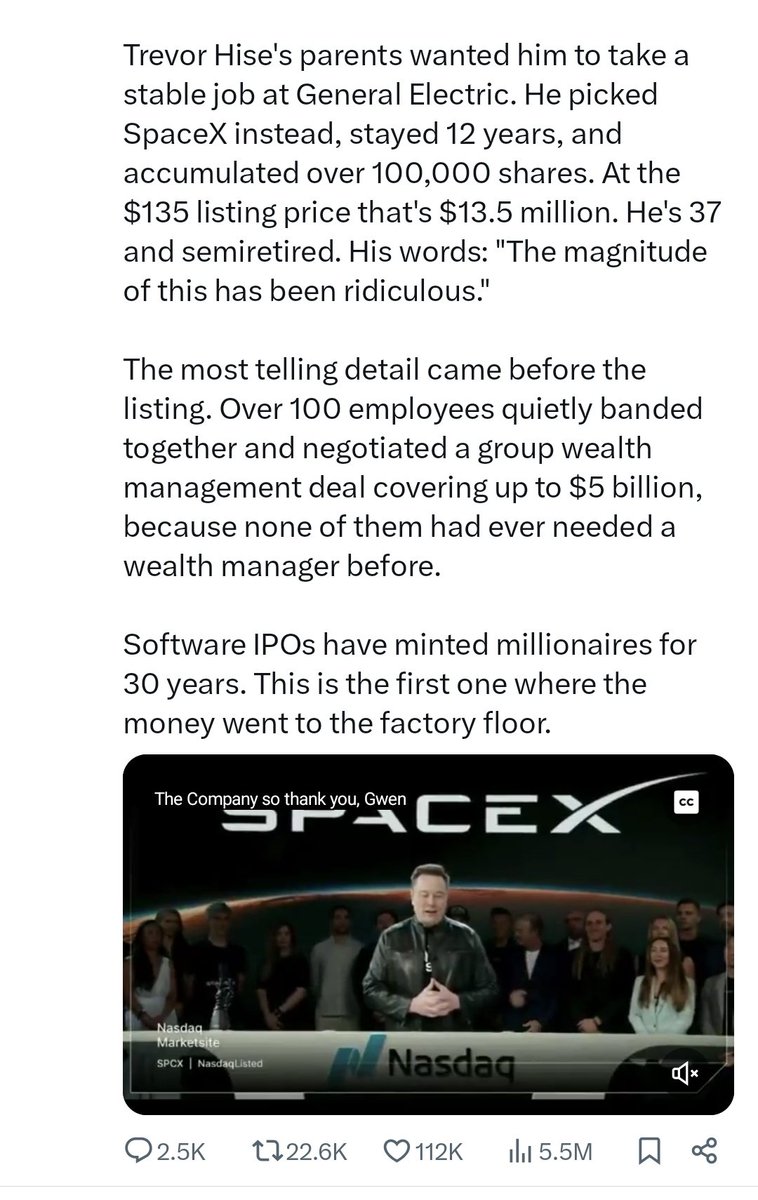 ChuggsC15686's tweet photo. @its_Lexieroy Can you confirm this is liquid cash

Please confirm if its not he could sell all shares without crashing the company 

Please confirm if @SpaceX employs anyone.  If how much tax contributions 

Please explain you understand economics 

Nice to see a little trickle down @elonmusk https://t.co/d7qLwTpejl