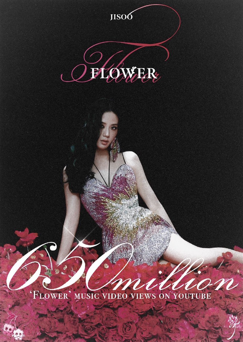 JISOOPOPBASE's tweet photo. #JISOO’s FLOWER M/V has surpassed 650M views on YouTube! https://t.co/DlGa3gEgr4