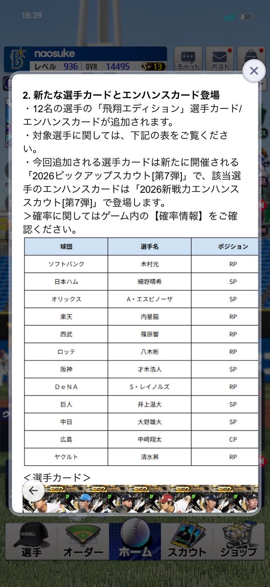 naosuke@プロ野球RISING tweet media